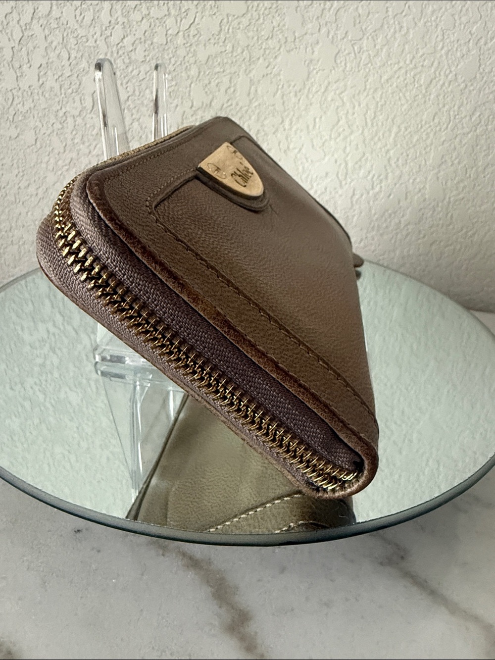 Chloé Marcie taupe zip-around wallet - Picture 5 of 8